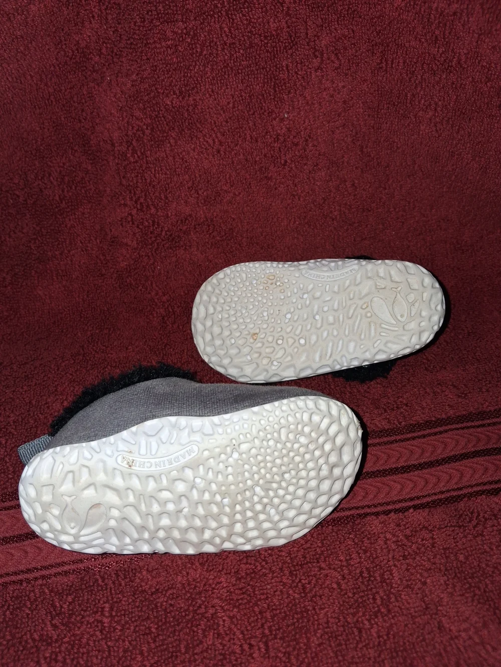 Kids Grey Cozy Slip-On Shoes Baby 13